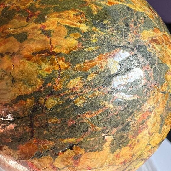 Realgar Crystal Large Sphere 1.2 Lbs - Picture 9 of 14